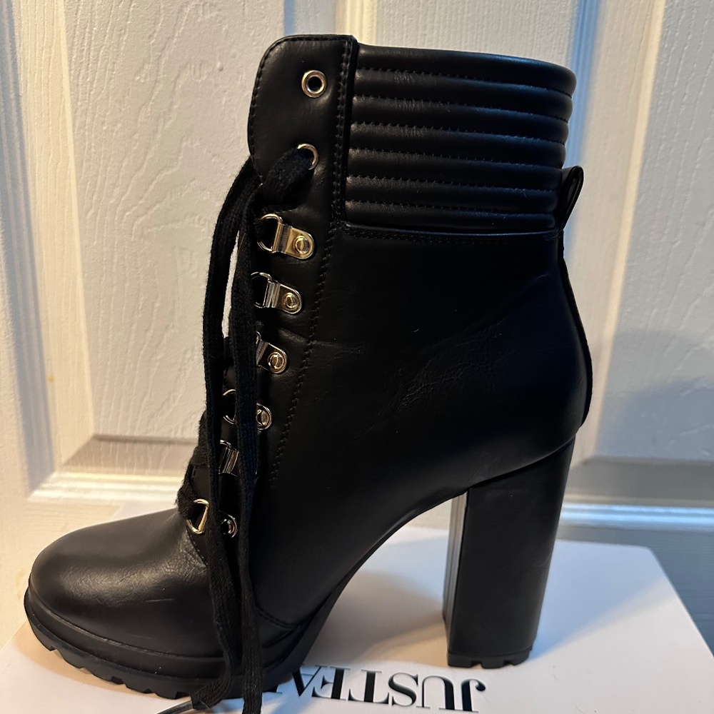 High heeled boots